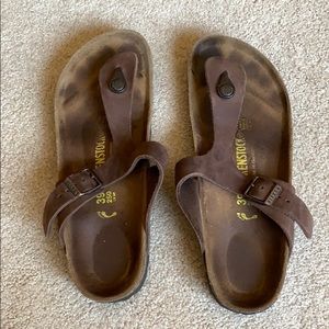 Brown Leather Birksenstocks
